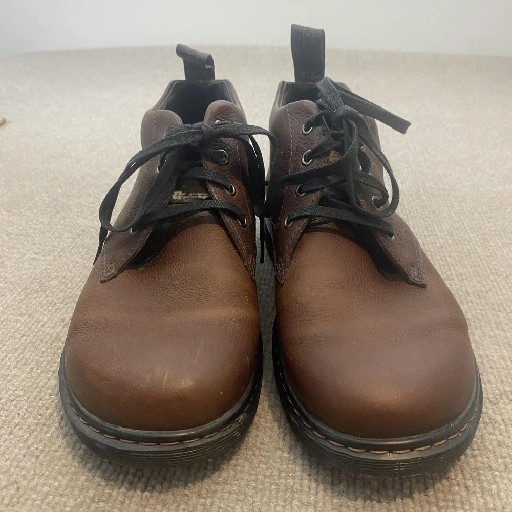Dr. Martens Barnie Boots Mens 9 Womens 10‎ Brown Leather Chukka Ankle Grunge y2k